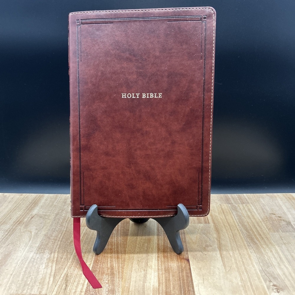 NKJV, Reference Bible, Classic Verse-by-Verse, Center-Column, Leather-soft